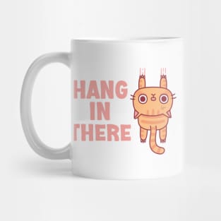 Cute Tabby Cat Hang In There Funny Mug